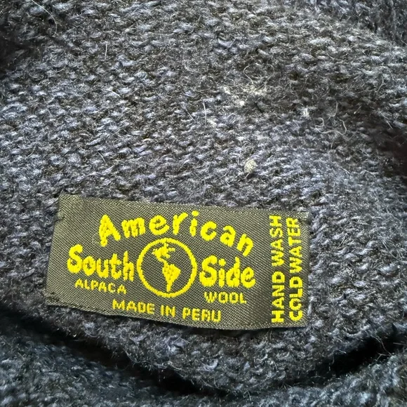 Navy Blue Alpaca 🦙 Lobster Sweater - Picture 3 of 6